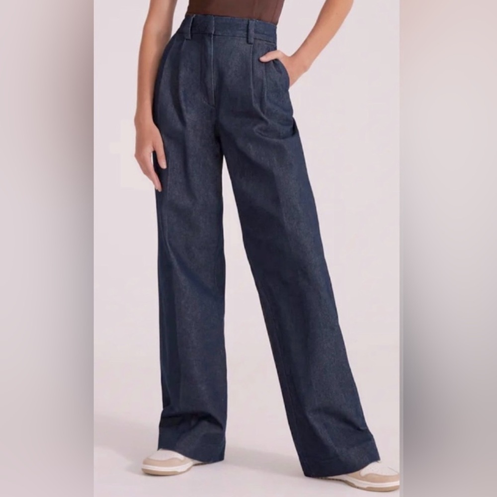 Favorite Daughter Wide Leg Denim Trousers NWT